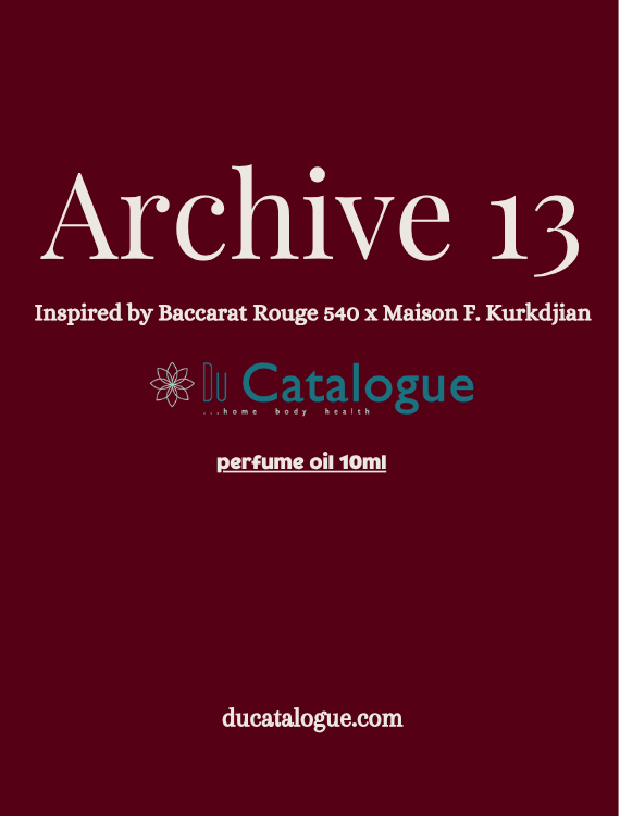 Archive 13 x inspired by Baccarat Rouge 540 x MFK