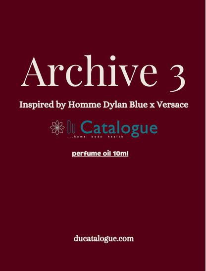 Archive 3, inspired by Homme Dylan Blue by Versace
